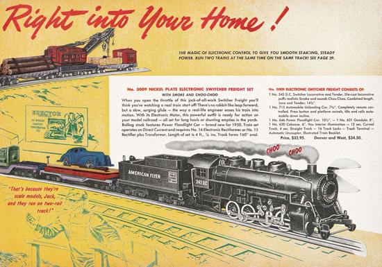 American Flyer Katalog 1950