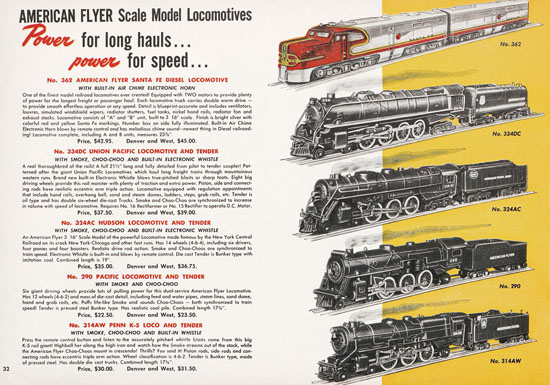 American Flyer Katalog 1950