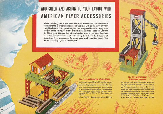 Seite 36 American Flyer Katalog 1950
