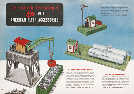Seite 38 American Flyer Katalog 1950
