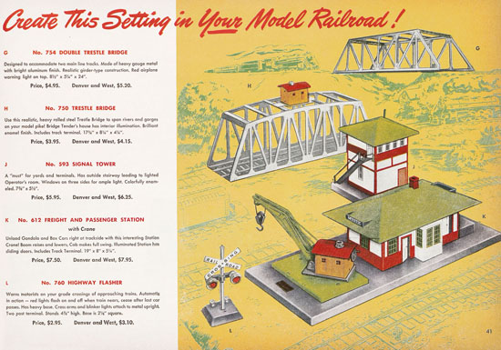 Seite 41 American Flyer Katalog 1950