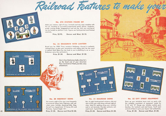 Seite 42 American Flyer Katalog 1950