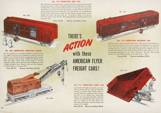 Seite 44 American Flyer Katalog 1950