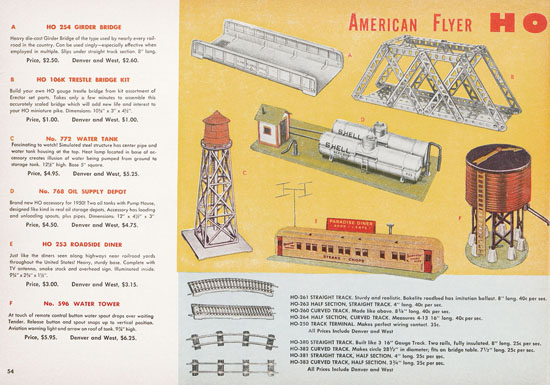 Seite 54 American Flyer Katalog 1950