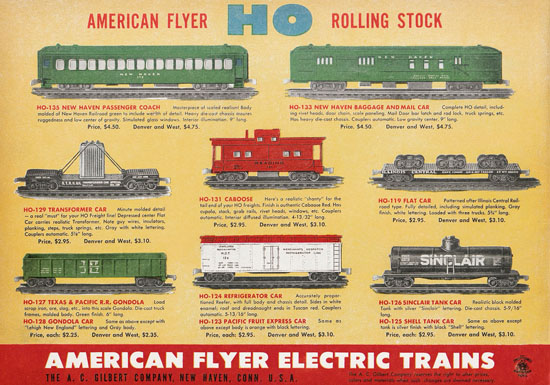 American Flyer Katalog 1950