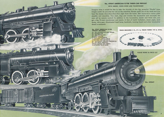 Seite 7 American Flyer Katalog 1952