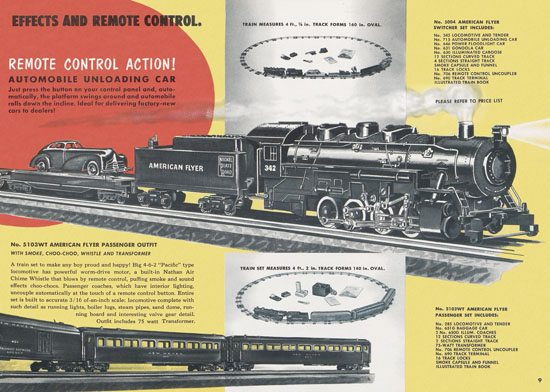 Seite 9 American Flyer Katalog 1952