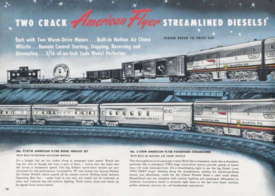 Seite 16 American Flyer Katalog 1952