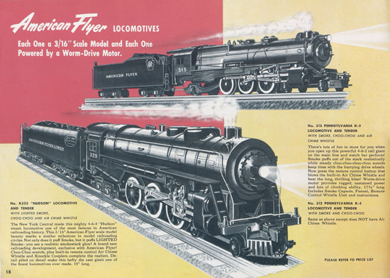 Seite 18 American Flyer Katalog 1952