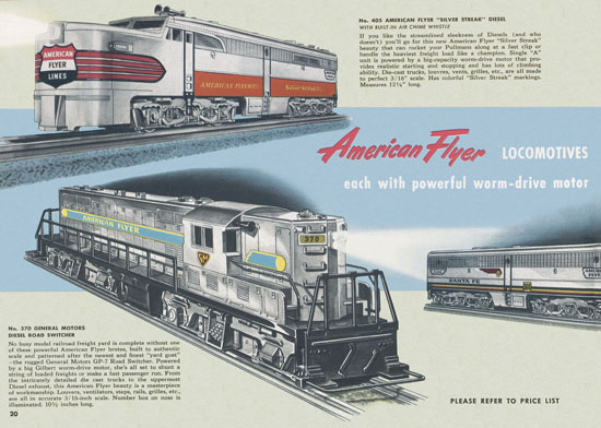 Seite 20 American Flyer Katalog 1952