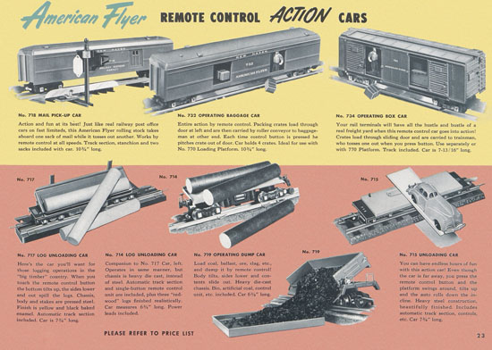Seite 23 American Flyer Katalog 1952