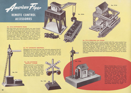 Seite 28 American Flyer Katalog 1952