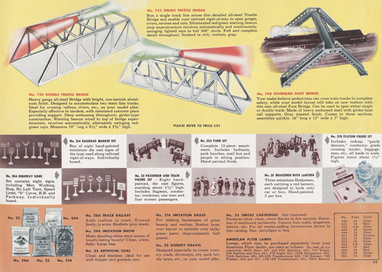 Seite 33 American Flyer Katalog 1952