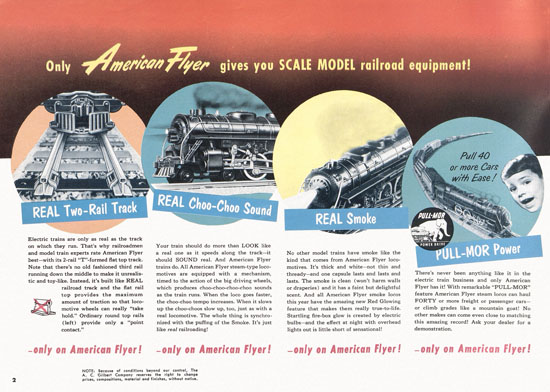 Seite 2 American Flyer Katalog 1953