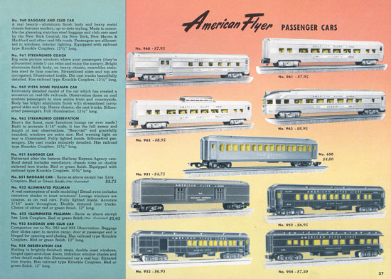 Seite 37 American Flyer Katalog 1953