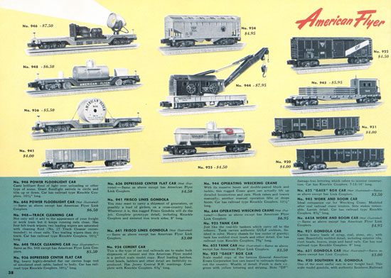 Seite 38 American Flyer Katalog 1953