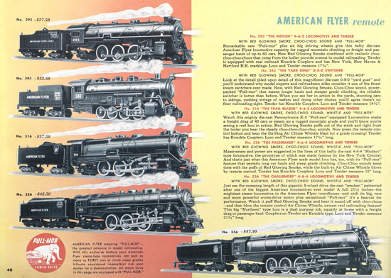 Seite 40 American Flyer Katalog 1953