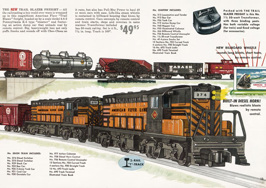 Seite 13 American Flyer Katalog 1955