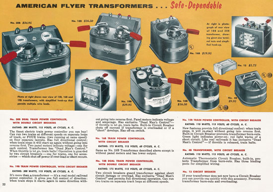 Seite 22 American Flyer Katalog 1955