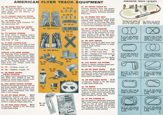 Seite 23 American Flyer Katalog 1955