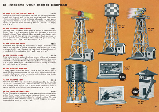 Seite 29 American Flyer Katalog 1955