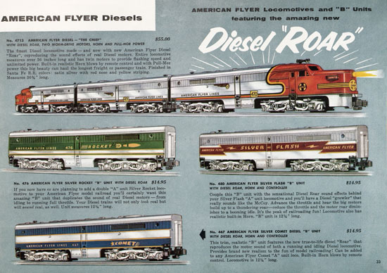 Seite 33 American Flyer Katalog 1955