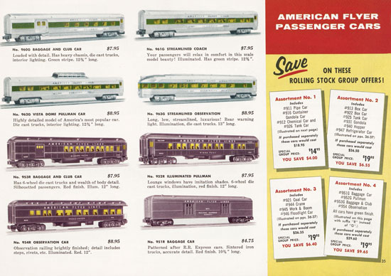 Seite 35 American Flyer Katalog 1955