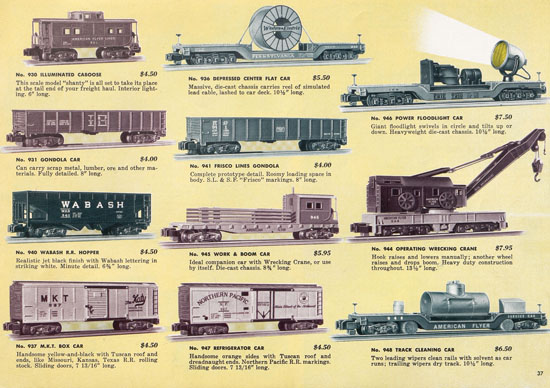 Seite 37 American Flyer Katalog 1955