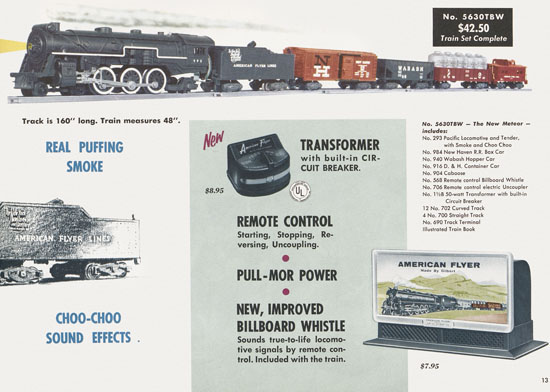 Seite 13 American Flyer Katalog 1956