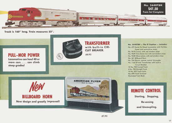 Seite 17 American Flyer Katalog 1956