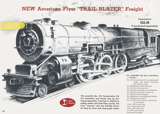 Seite 20 American Flyer Katalog 1956