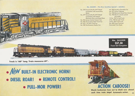 Seite 23 American Flyer Katalog 1956