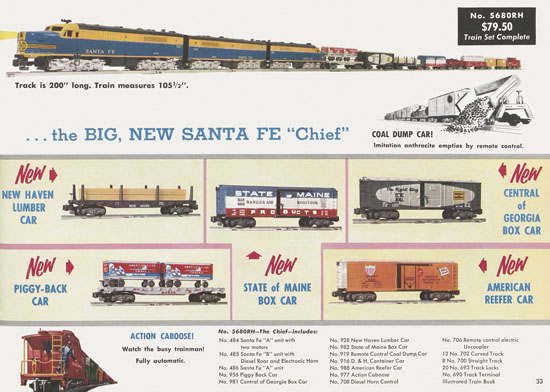 Seite 33 American Flyer Katalog 1956