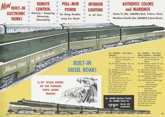 Seite 35 American Flyer Katalog 1956