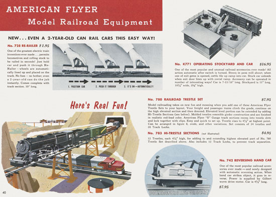 Seite 40 American Flyer Katalog 1956