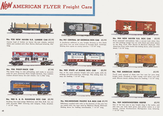 Seite 48 American Flyer Katalog 1956