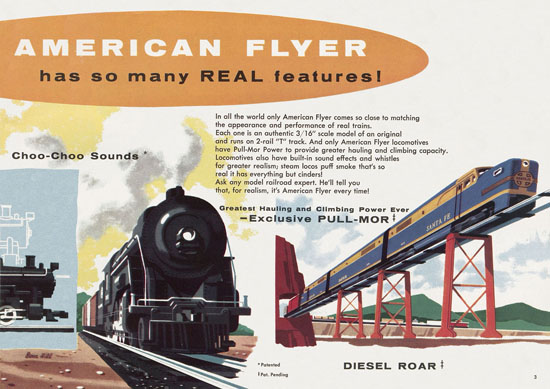 Seite 3 American Flyer Trains Katalog 1957