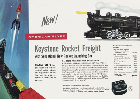 American Flyer Trains Katalog 1957