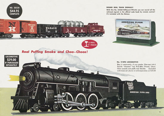 Seite 13 American Flyer Trains Katalog 1957