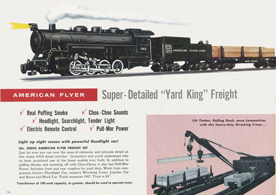 Seite 14 American Flyer Trains Katalog 1957