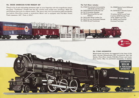 Seite 21 American Flyer Trains Katalog 1957