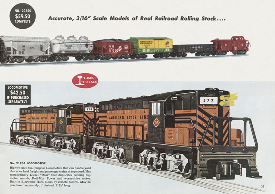 Seite 23 American Flyer Trains Katalog 1957