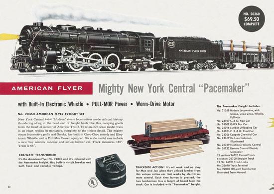 Seite 24 American Flyer Trains Katalog 1957