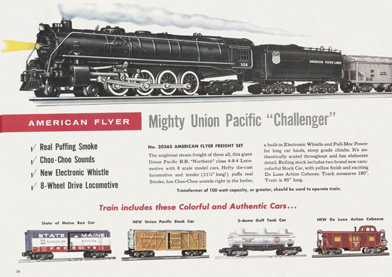 Seite 26 American Flyer Trains Katalog 1957