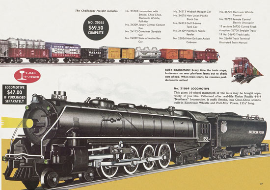 Seite 27 American Flyer Trains Katalog 1957