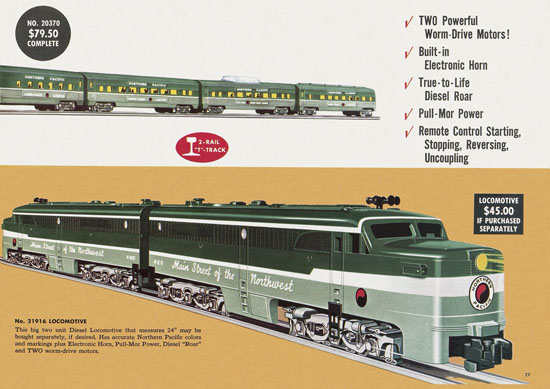 Seite 29 American Flyer Trains Katalog 1957