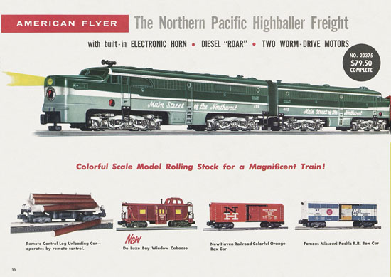 Seite 30 American Flyer Trains Katalog 1957