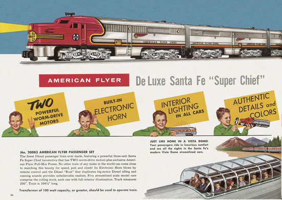 Seite 34 American Flyer Trains Katalog 1957