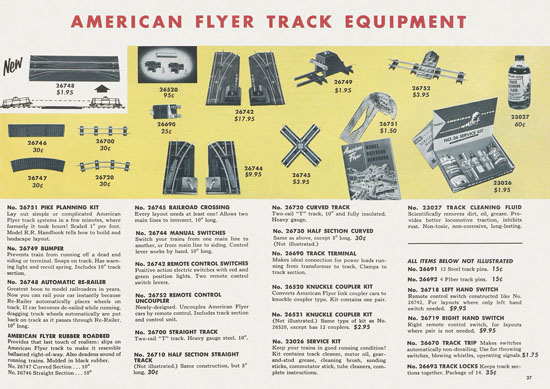 Seite 37 American Flyer Trains Katalog 1957