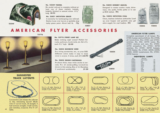 American Flyer Trains Katalog 1957